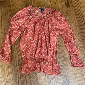 Red blouse from Ralph Lauren